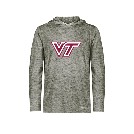 [FOLHCGGY-YS-LOGO1] Decker Youth Charge Hoodie (Youth S, Gray, Logo 1)