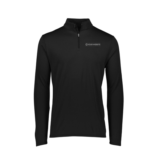 [FTLQFLBK-FAXS-LOGO2] Decker Women's Flex-Lite 1/4 Zip Shirt (Female Adult XS, Black, Logo 2)